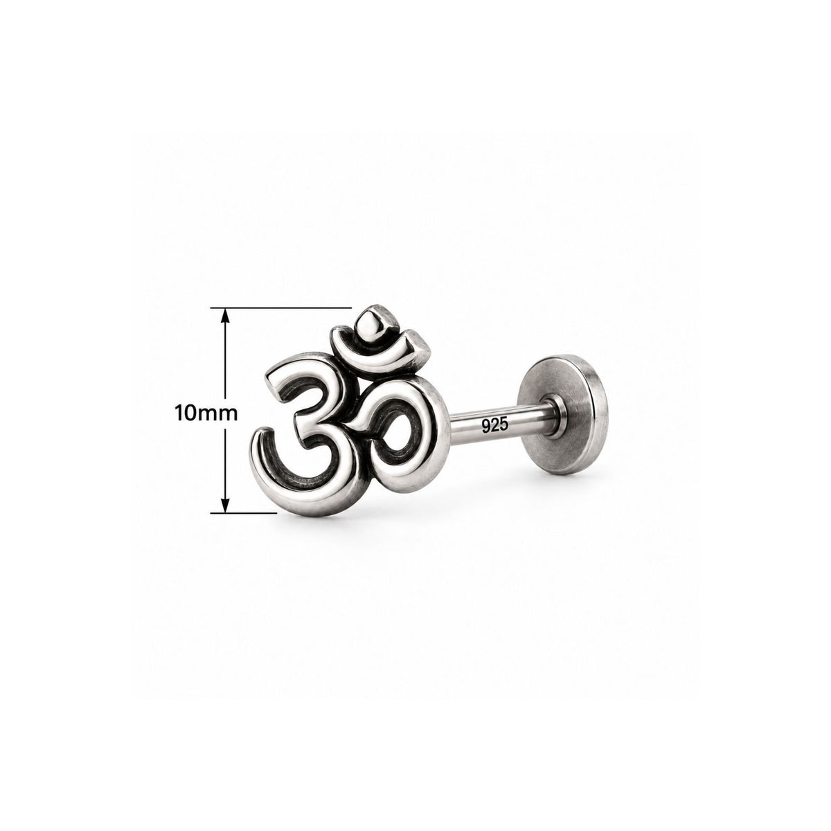 Om Nose Pin for Women - 925 Sterling Silver