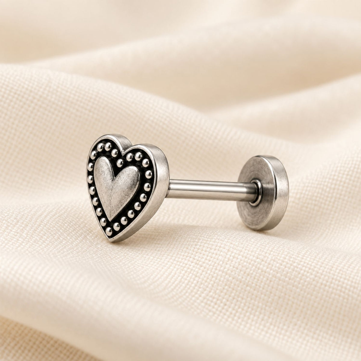 Heart Nose Pin for Women - 925 Sterling Silver