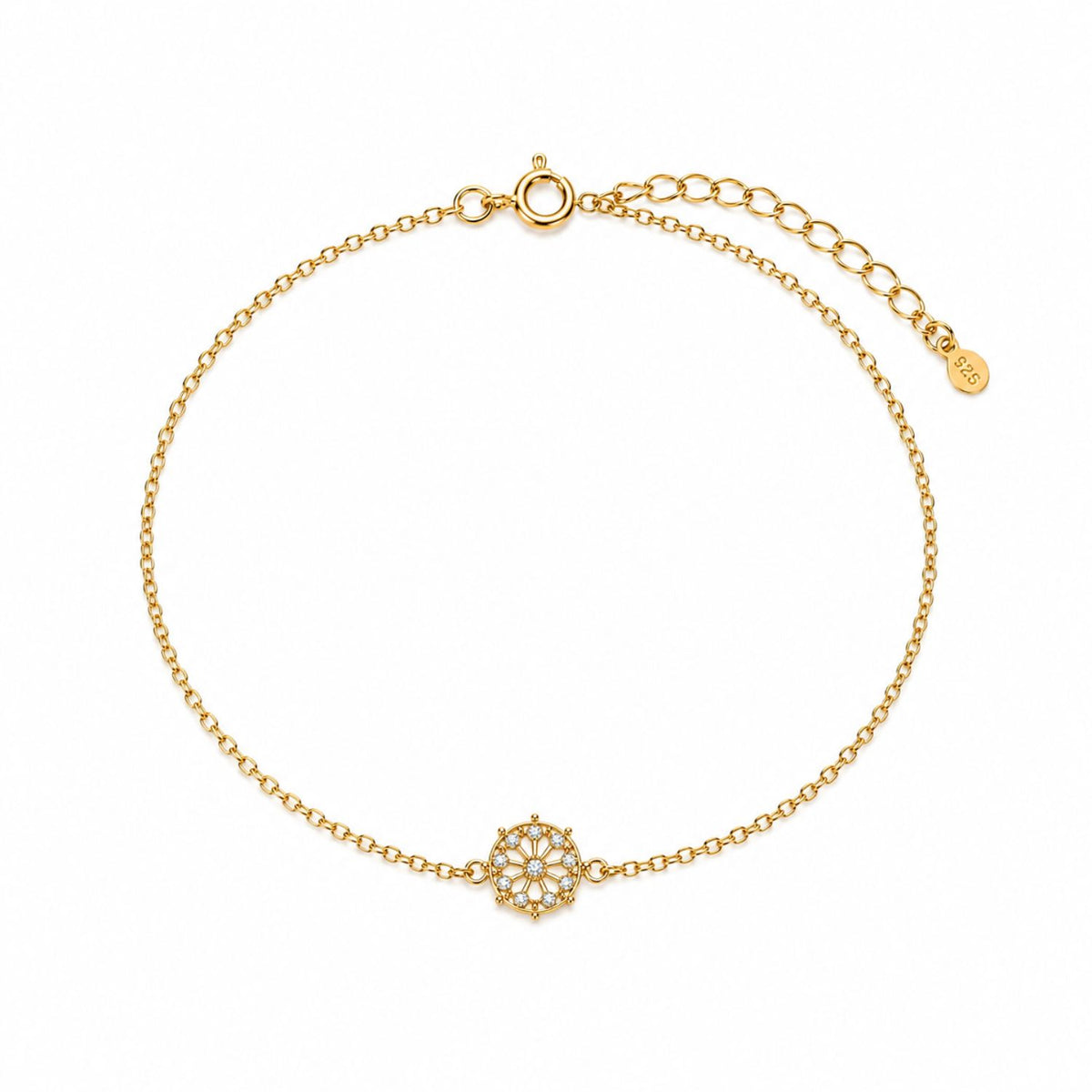 Flower Bracelet for Women - 925 Sterling Silver