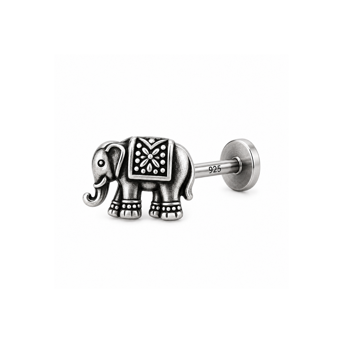 Elephant Nose Pin for Women - 925 Sterling Silver
