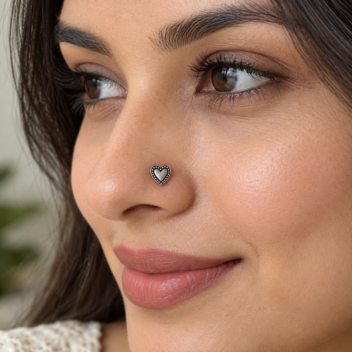 Heart Nose Pin for Women - 925 Sterling Silver