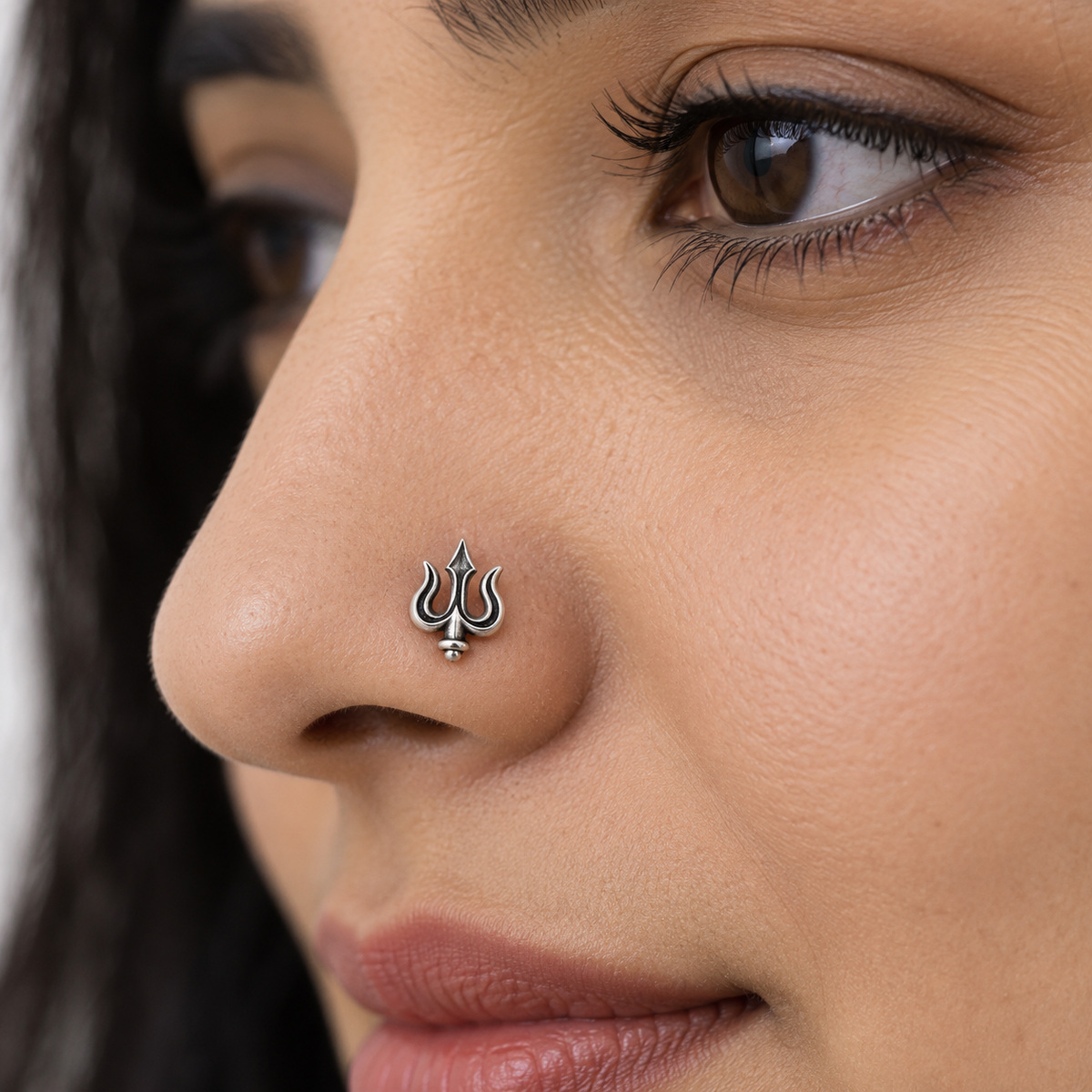 Om Nose Pin for Women - 925 Sterling Silver
