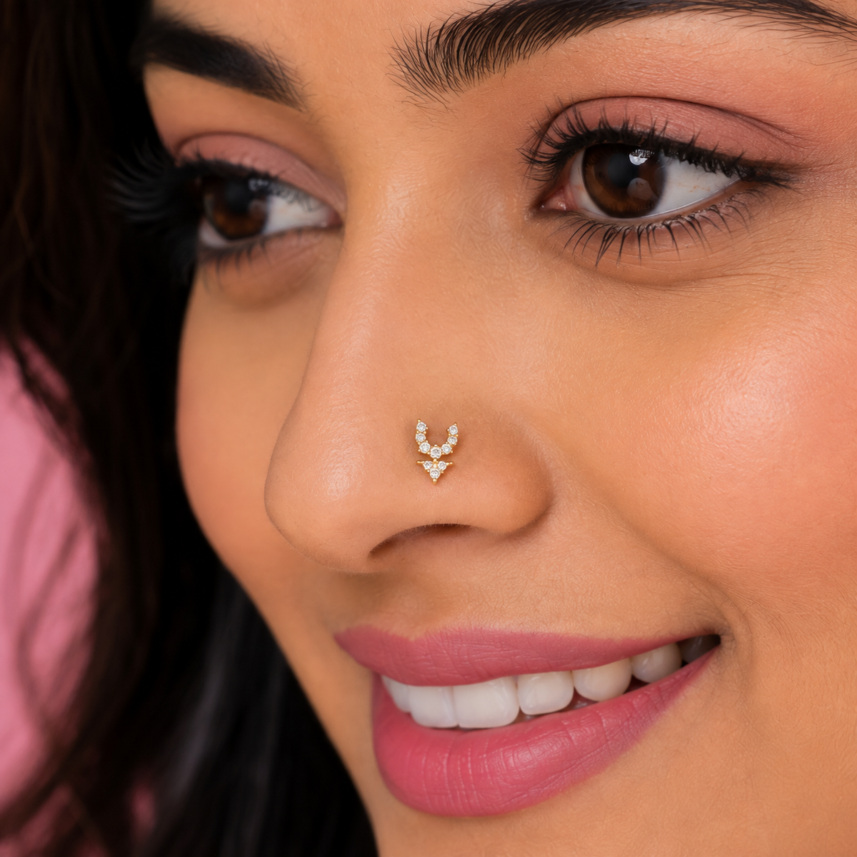 Angel Wings Nose Ring - 925 Sterling Silver