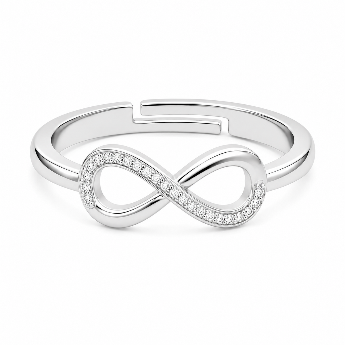 Infinity Ring - Adjustable Pave Crystal Eternal Love Ring