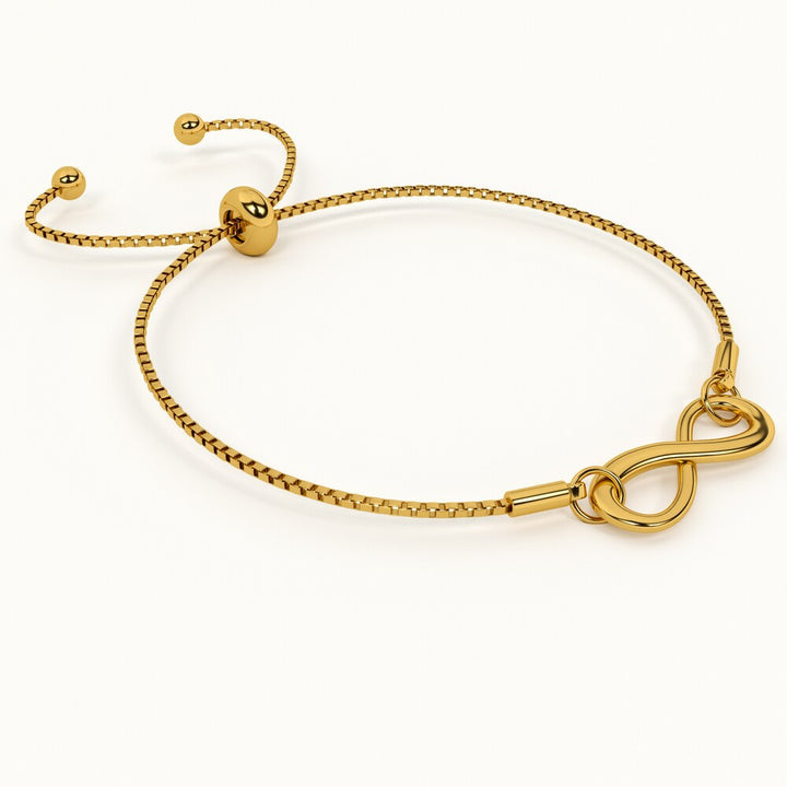 Infinity Wish Bracelet Gold Plated - Sterling silver