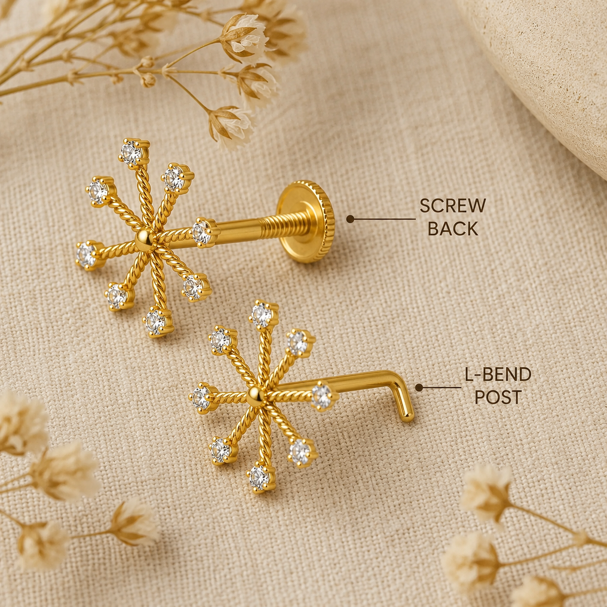 Screw, Bend, L-Bend & Stud: Nose Pin Types Explained