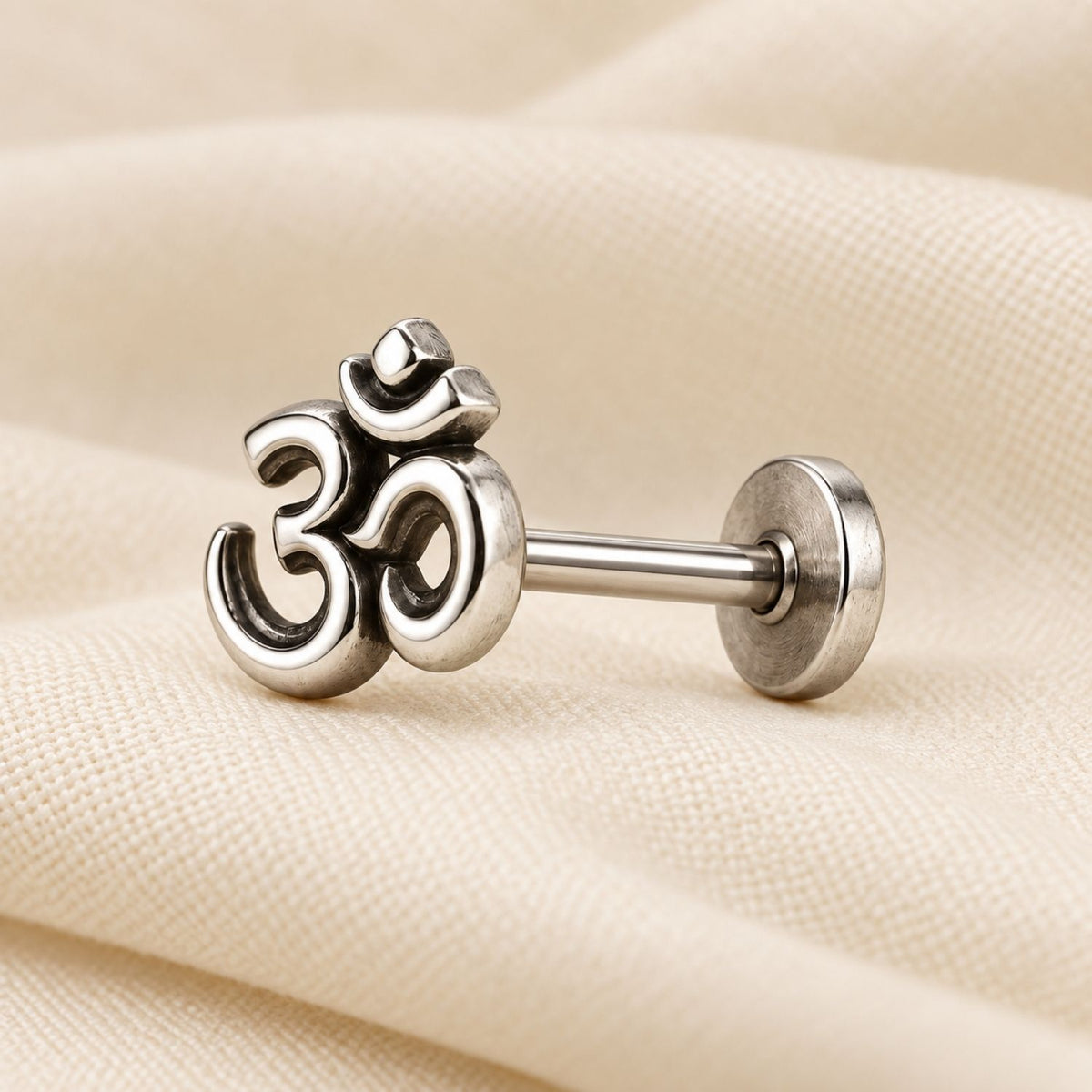 Om Nose Pin for Women - 925 Sterling Silver