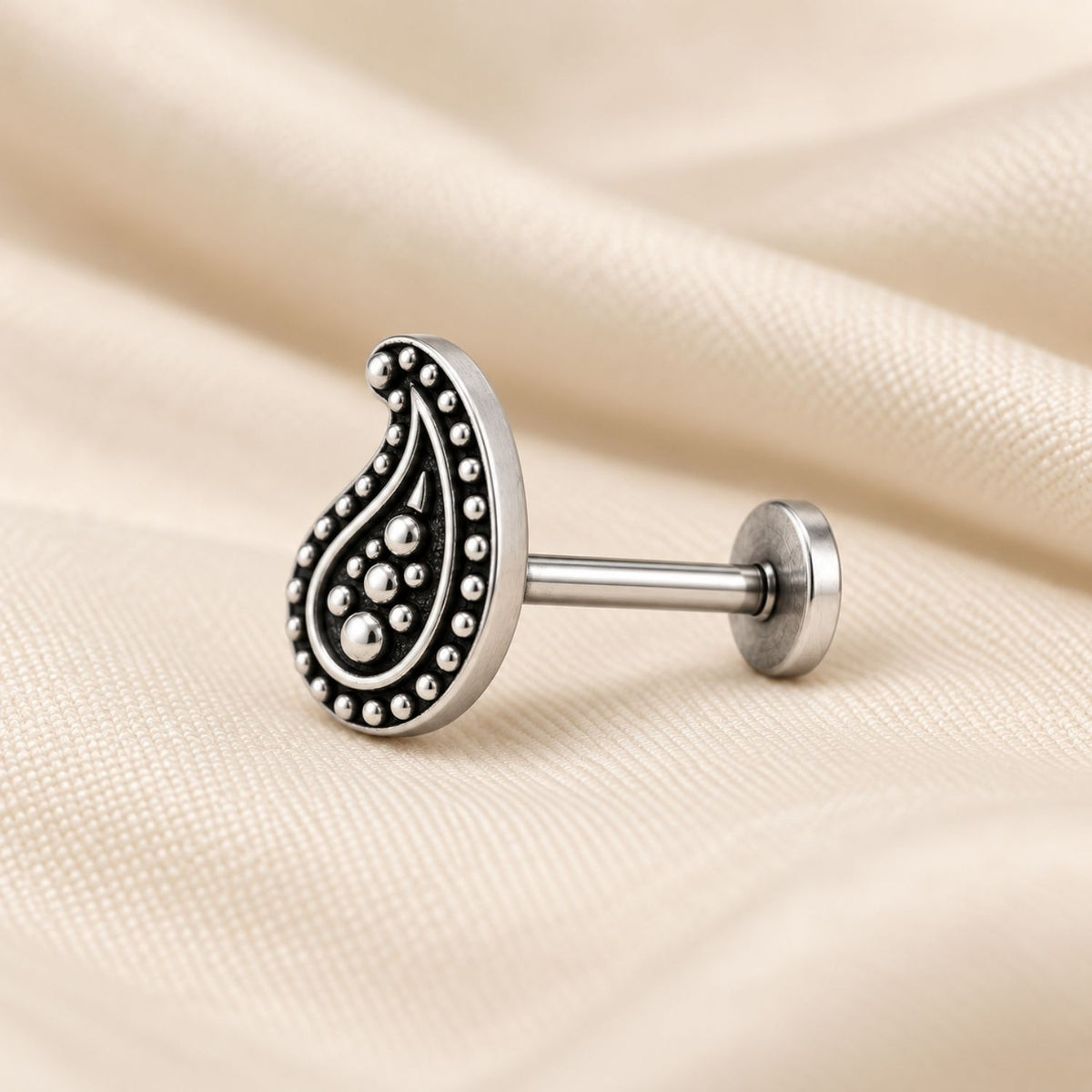 Paisley Nose Pin for Women - 925 Sterling Silver