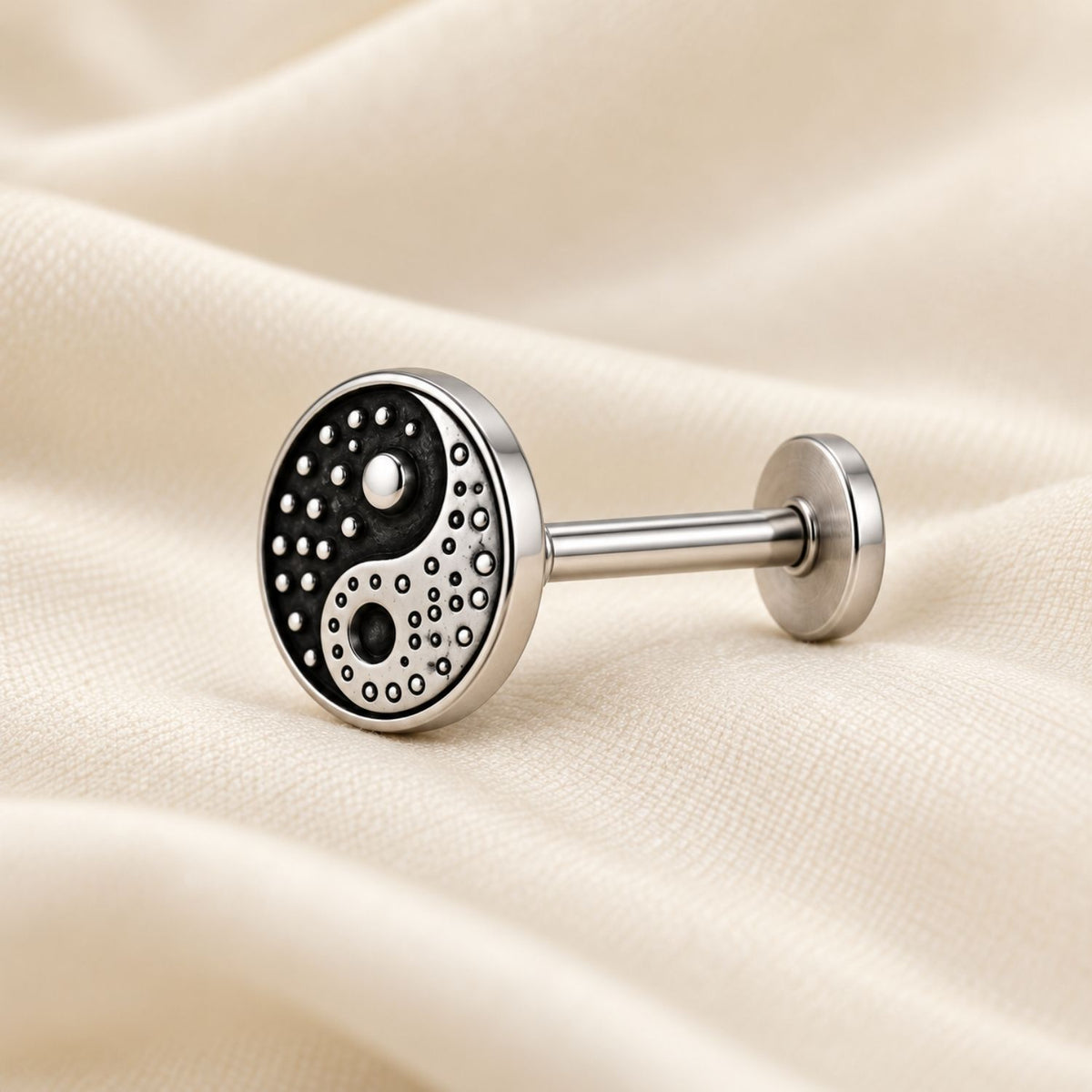 Yin Yang Nose Pin for Women - 925 Sterling Silver