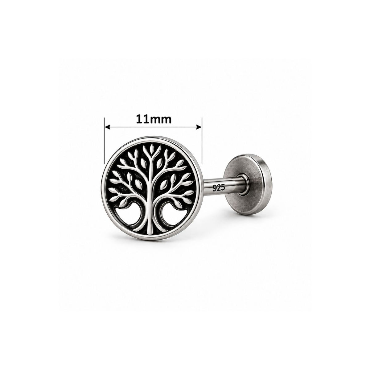 Tree of Life Nose Pin for Women - 925 Sterling Silver