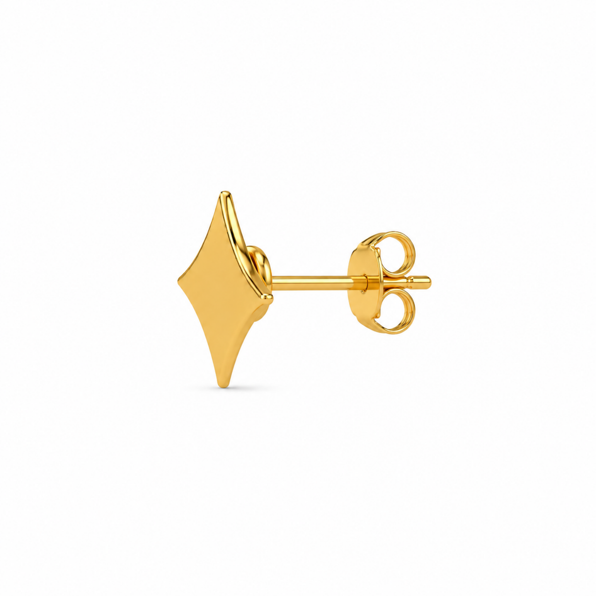 Minimal Kite Star Stud Earrings - 925 sterling silver earrings for women