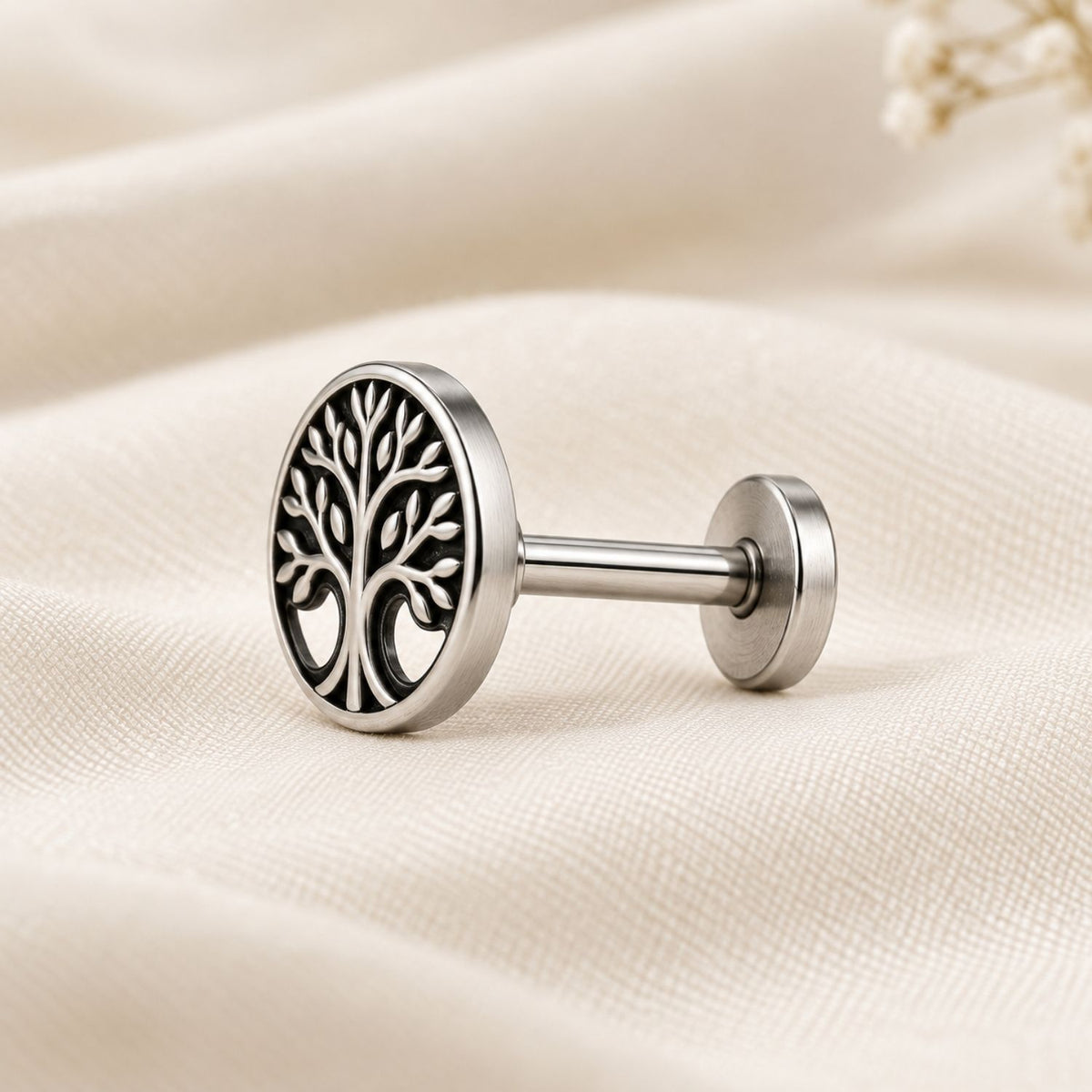 Tree of Life Nose Pin for Women - 925 Sterling Silver