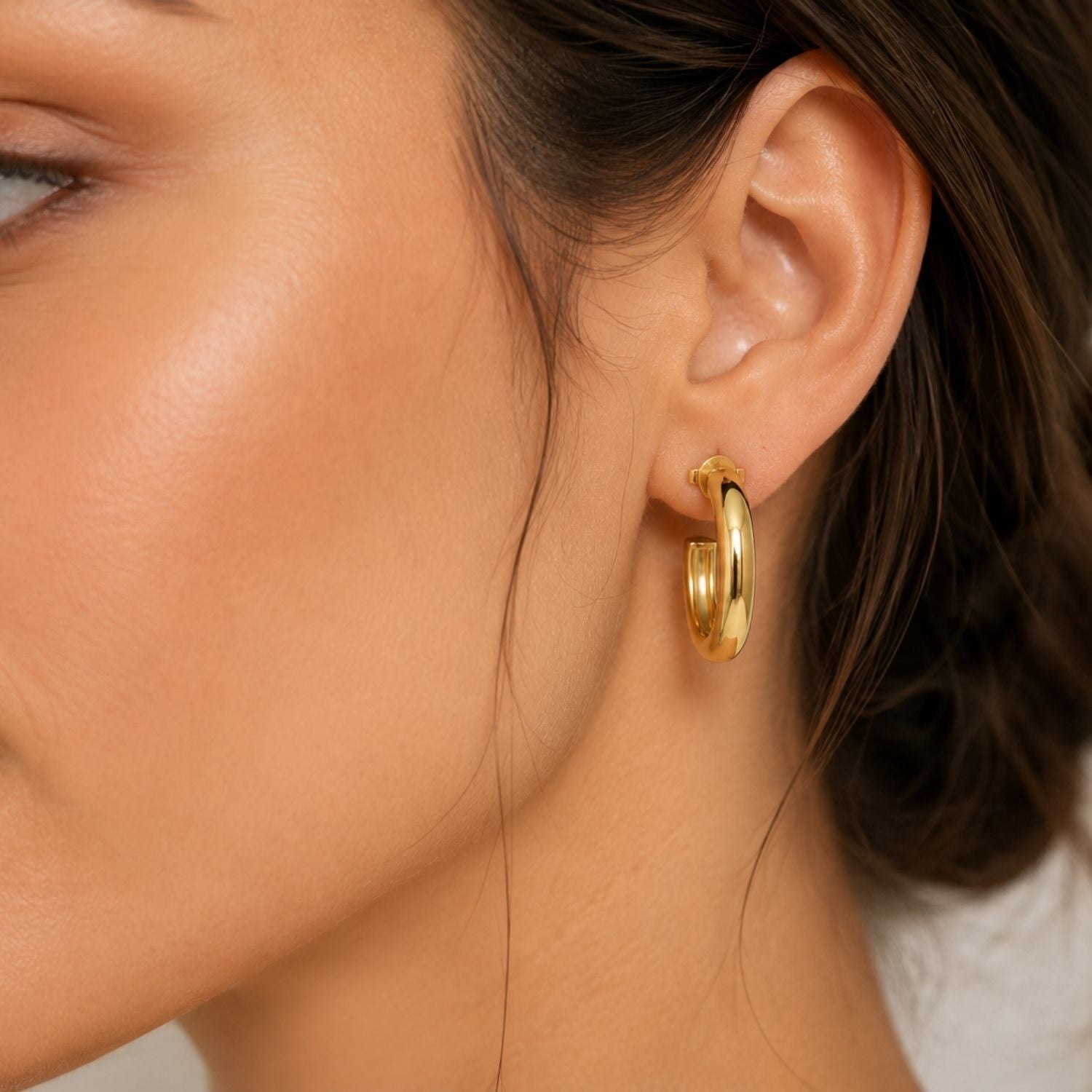 Bold Hoops - 925 Sterling Silver Gold Plated