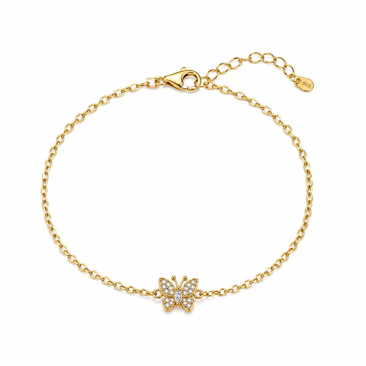Butterfly Bracelet for Women - 925 Sterling Silver