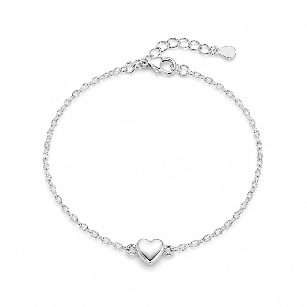 Heart Bracelet for Women - 925 Sterling Silver