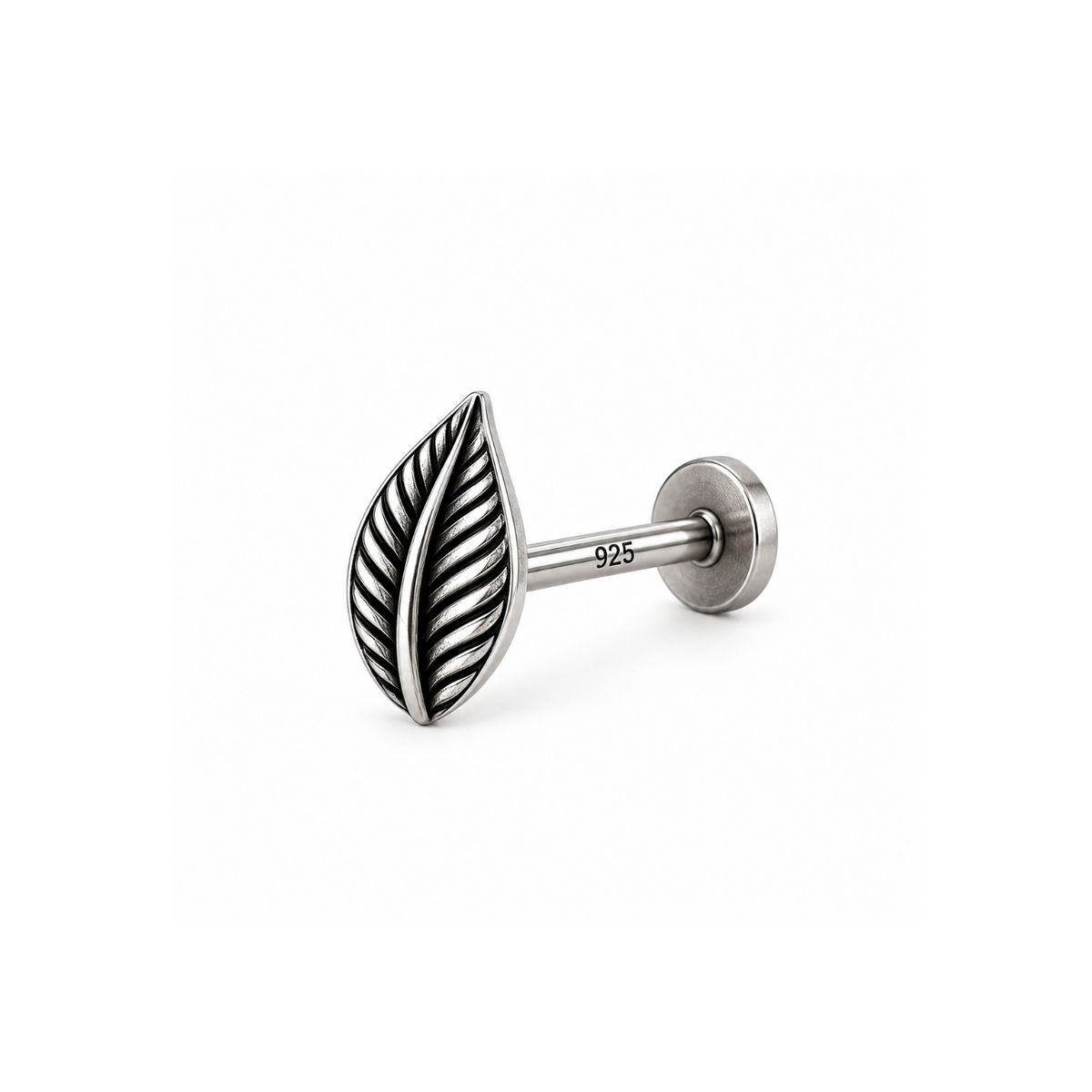 Leaf Nose Pin for Women - 925 Sterling Silver