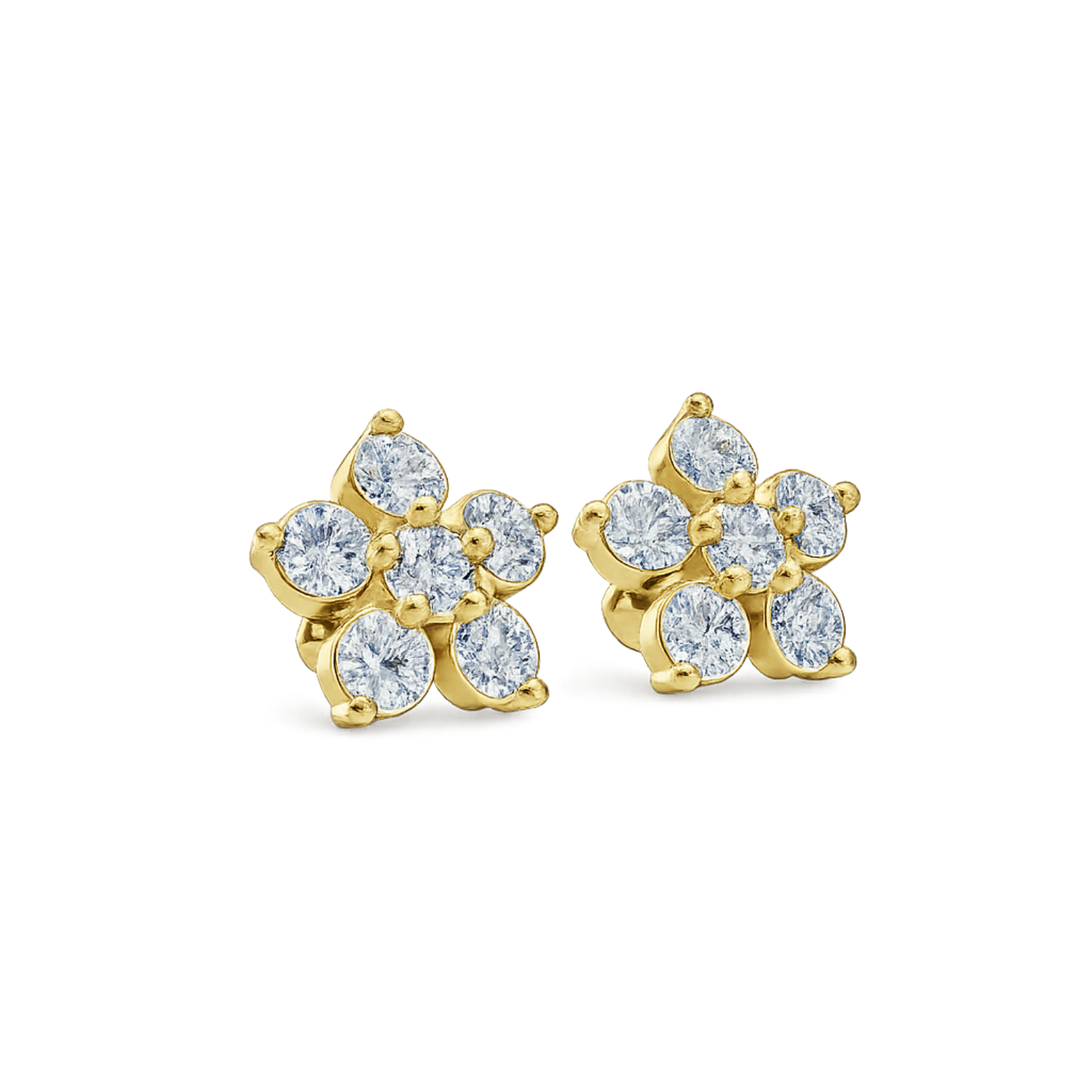 Micro Star Studs - 925 Sterling Silver Gold Plated
