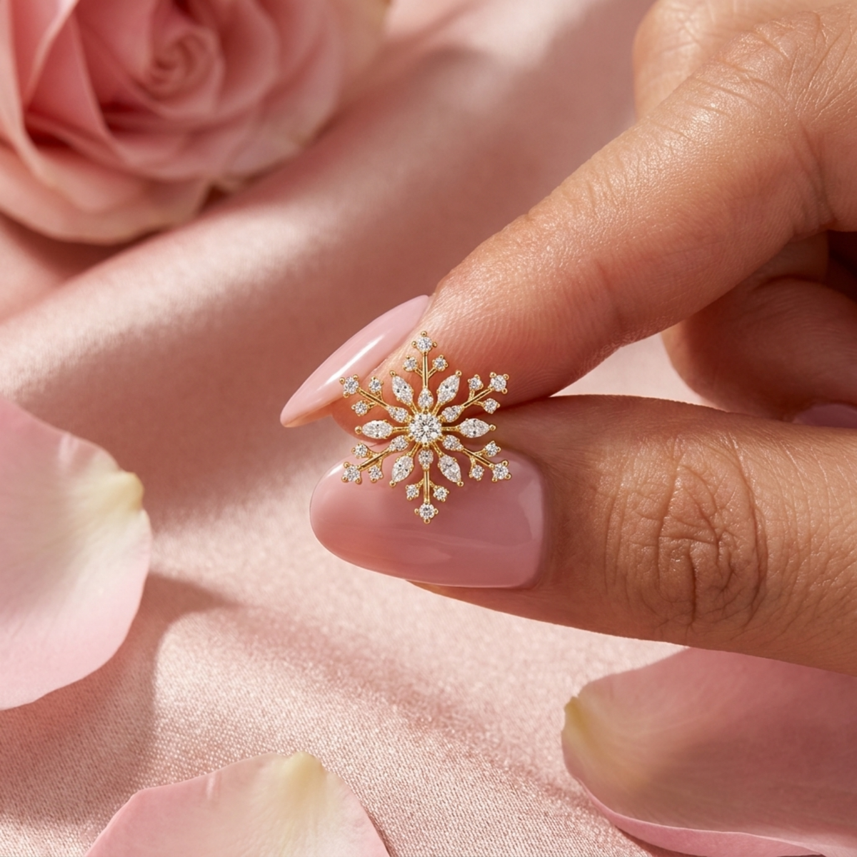 Snowflake Nose Pin II - 925 Sterling Silver