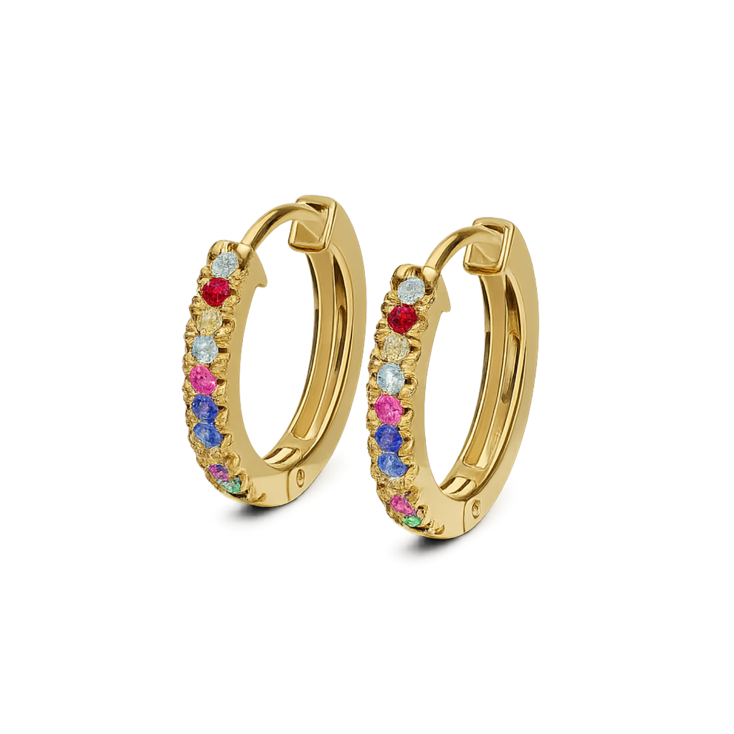 Pride Mini Hoops - 925 Sterling Silver Gold Plated