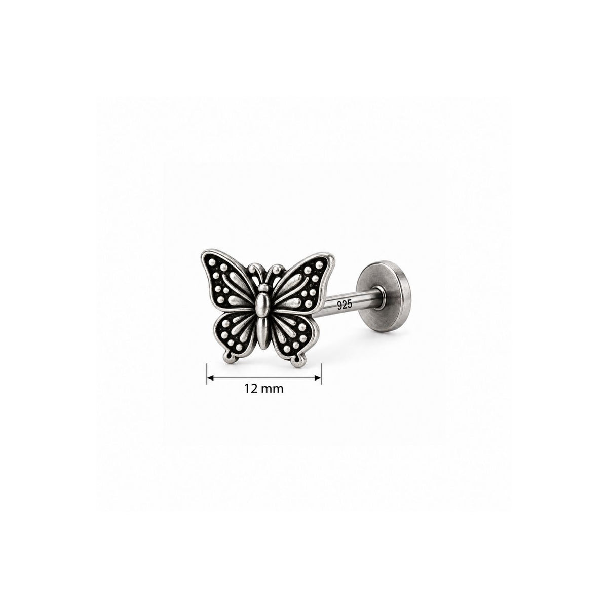 Butterfly Nose Pin for Women - 925 Sterling Silver