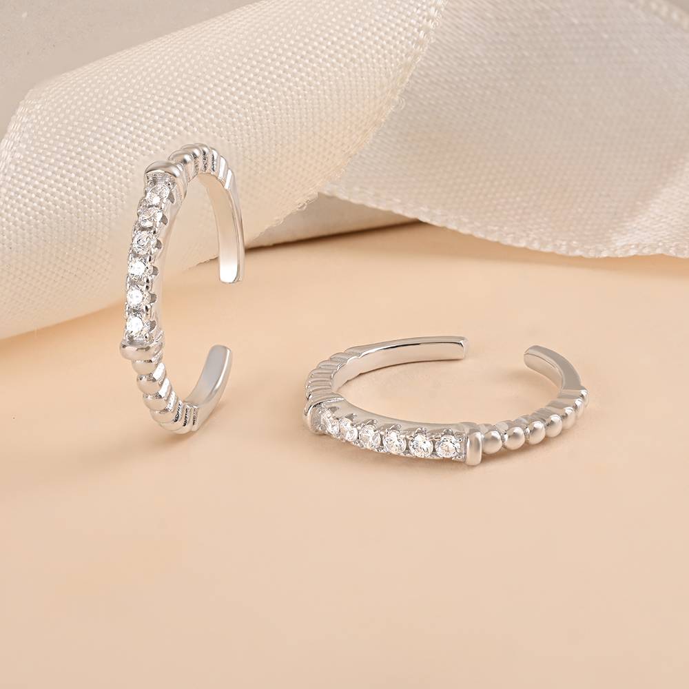 Crystal Toe Ring - 925 Sterling Silver