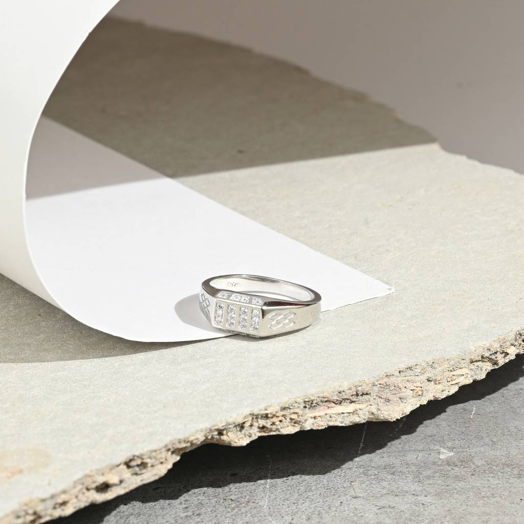 Stone Bold Men's Ring - 925 Sterling Silver