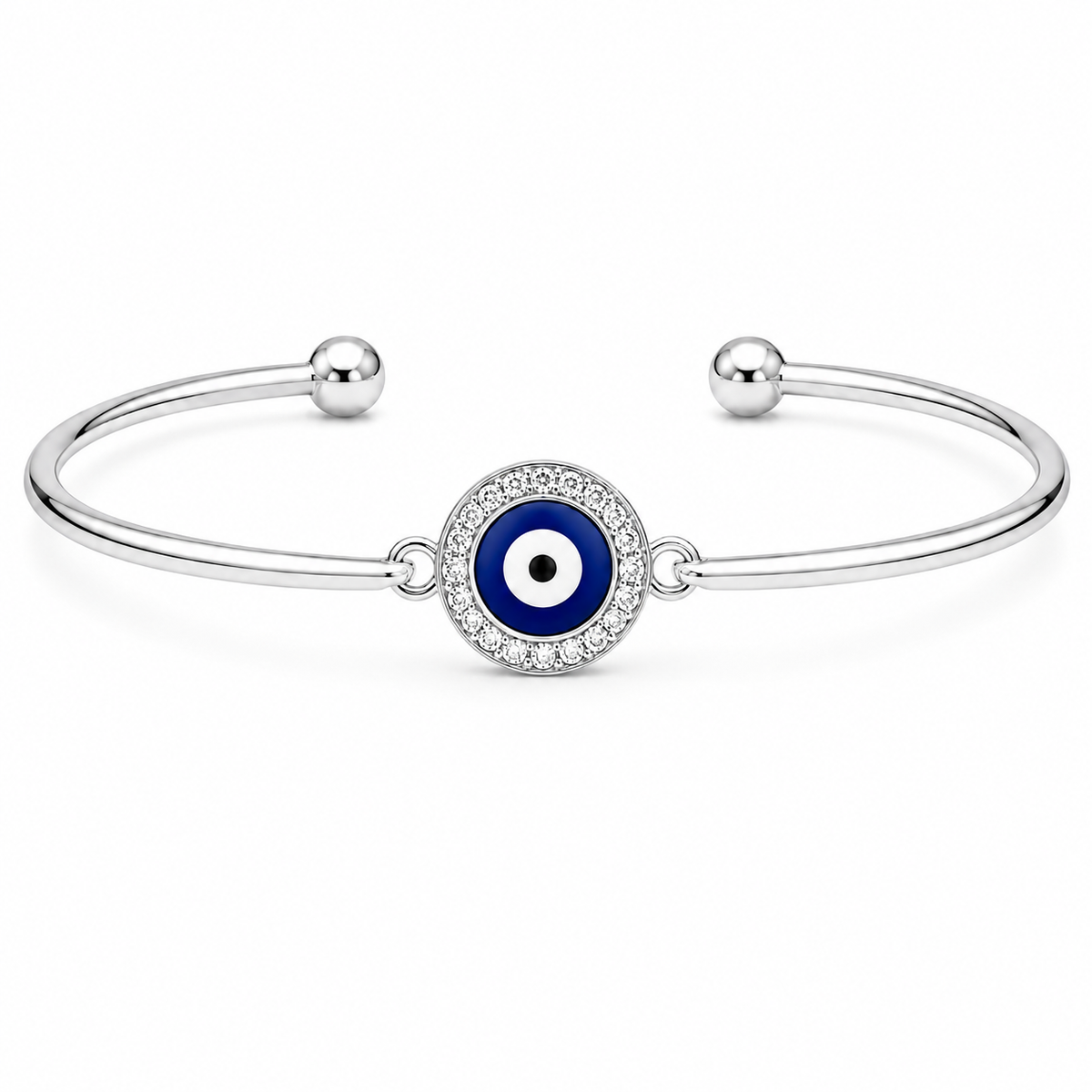 Blue Evil Eye Cuff Bracelet