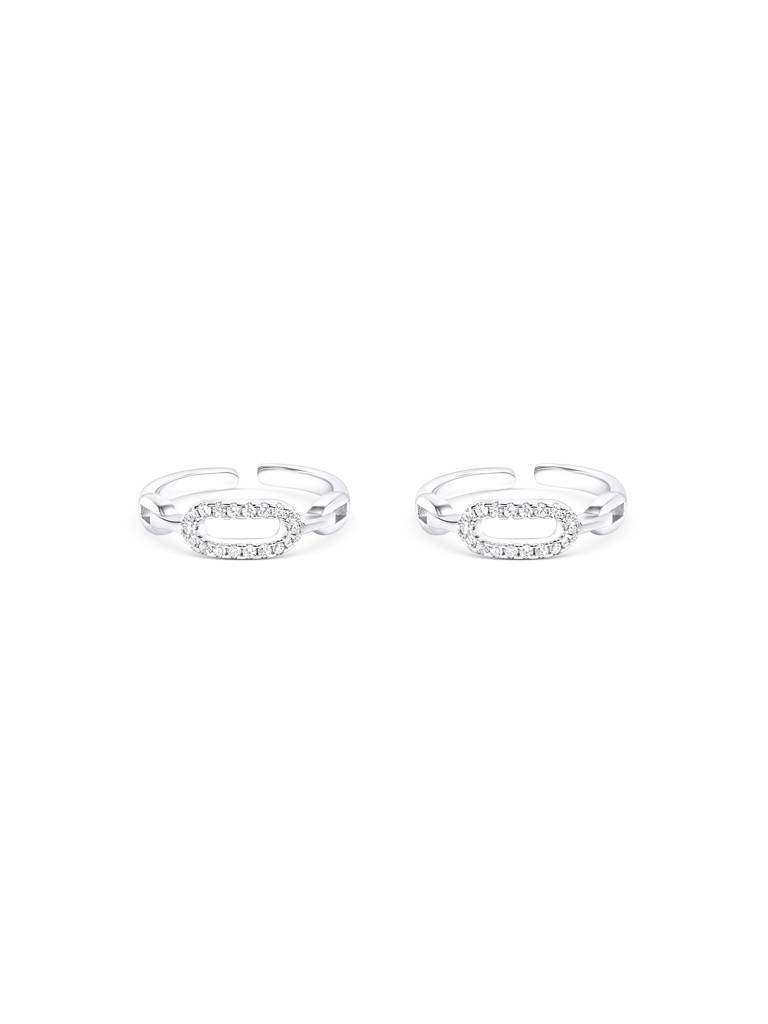 Aurelina Silver Toe Ring - 925 Sterling Silver