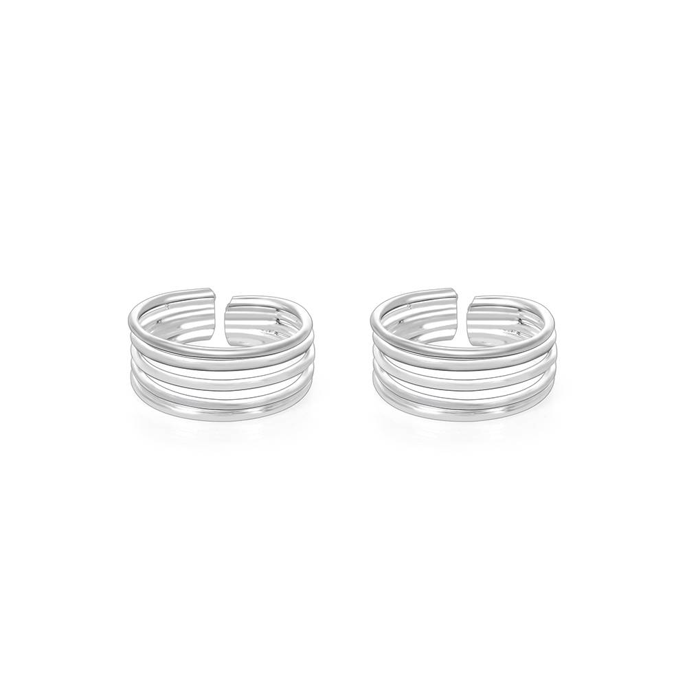 Spiral Toe Ring - 925 Sterling Silver
