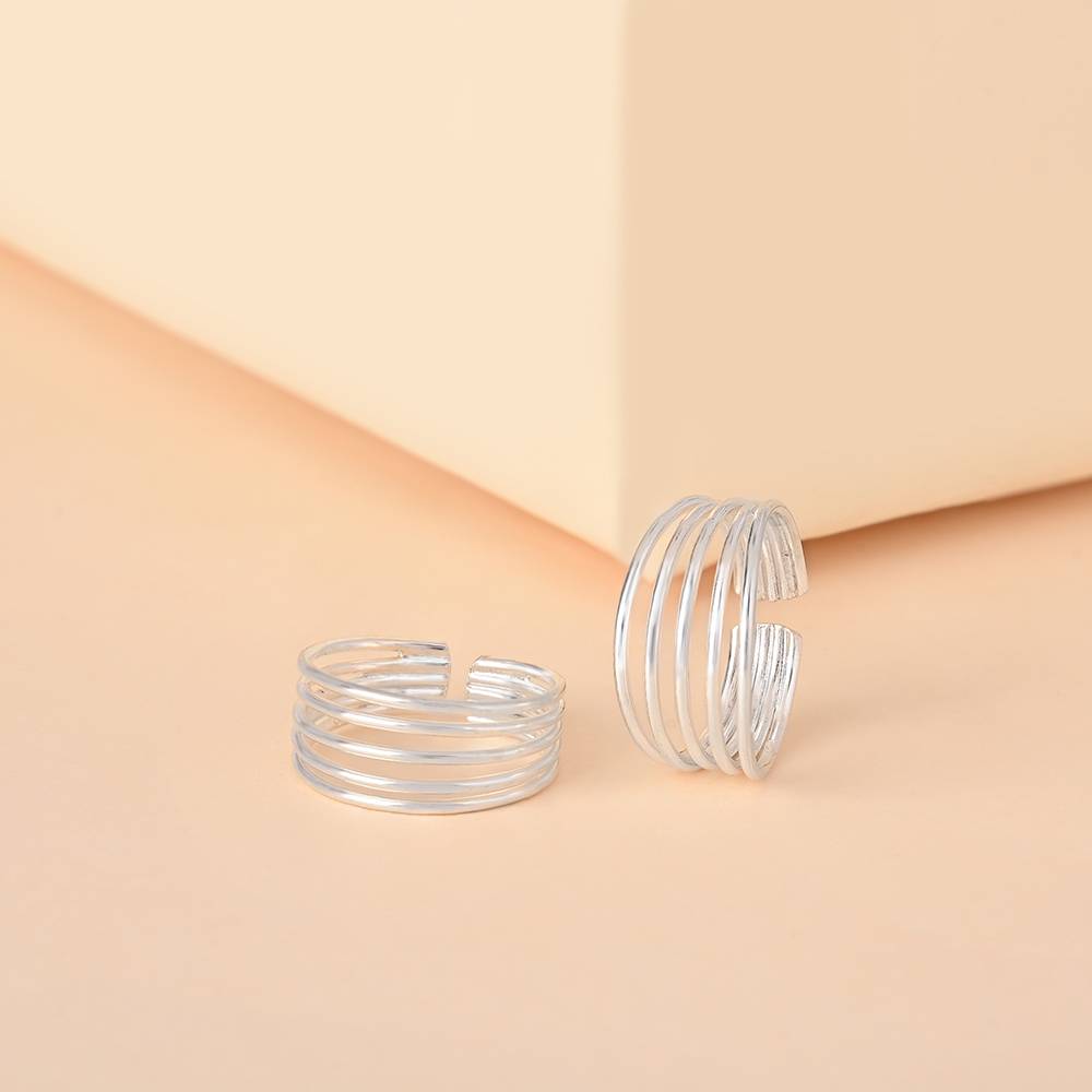 Spiral Toe Ring - 925 Sterling Silver