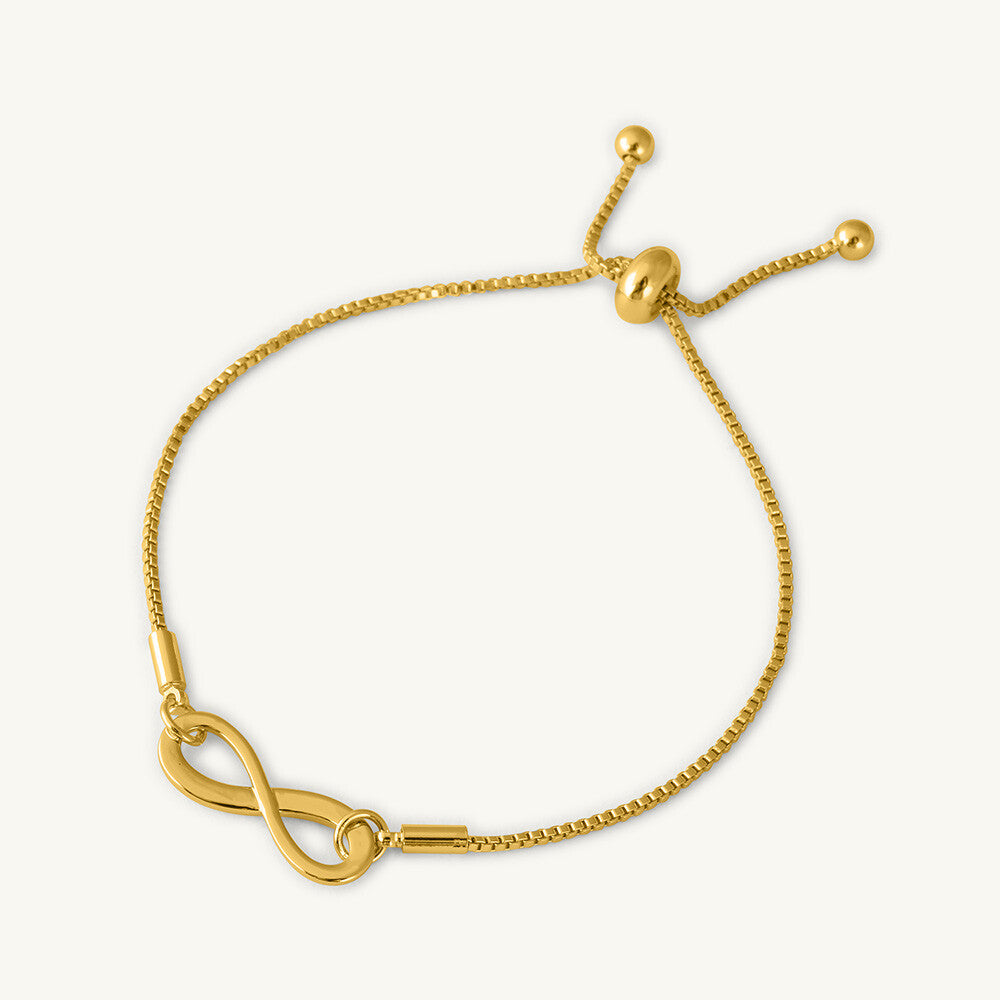 Infinity Wish Bracelet Gold Plated - Sterling silver