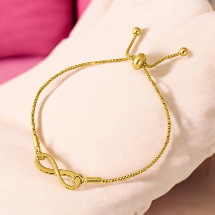 Infinity Wish Bracelet Gold Plated - Sterling silver