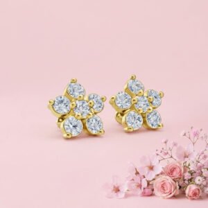Micro Star Studs - 925 Sterling Silver Gold Plated