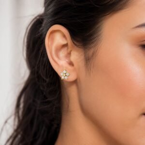 Micro Star Studs - 925 Sterling Silver Gold Plated