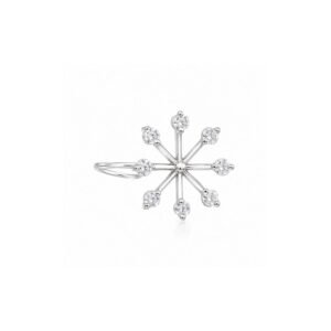 Starburst CZ Nose Pin 925 Sterling Silver