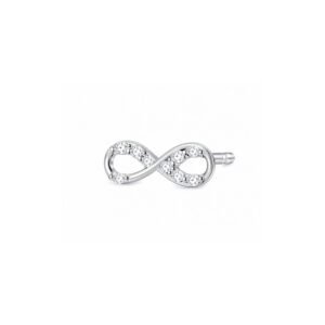 Infinity CZ Nose Pin 925 Sterling Silver