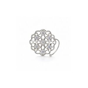 Jali Lattice CZ Nose Ring 925 Sterling Silver