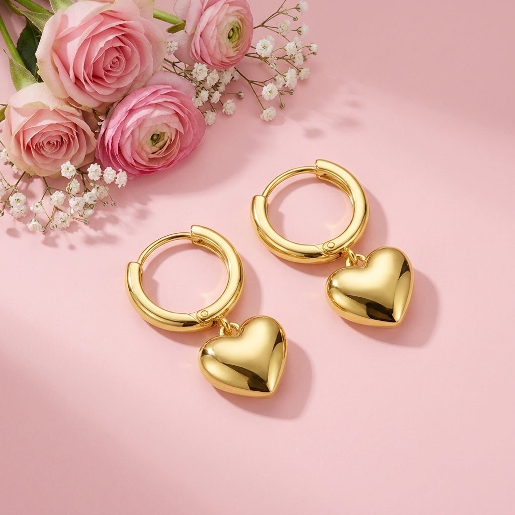 Amore Huggies - 925 Sterling Silver Gold Plated - Image 3