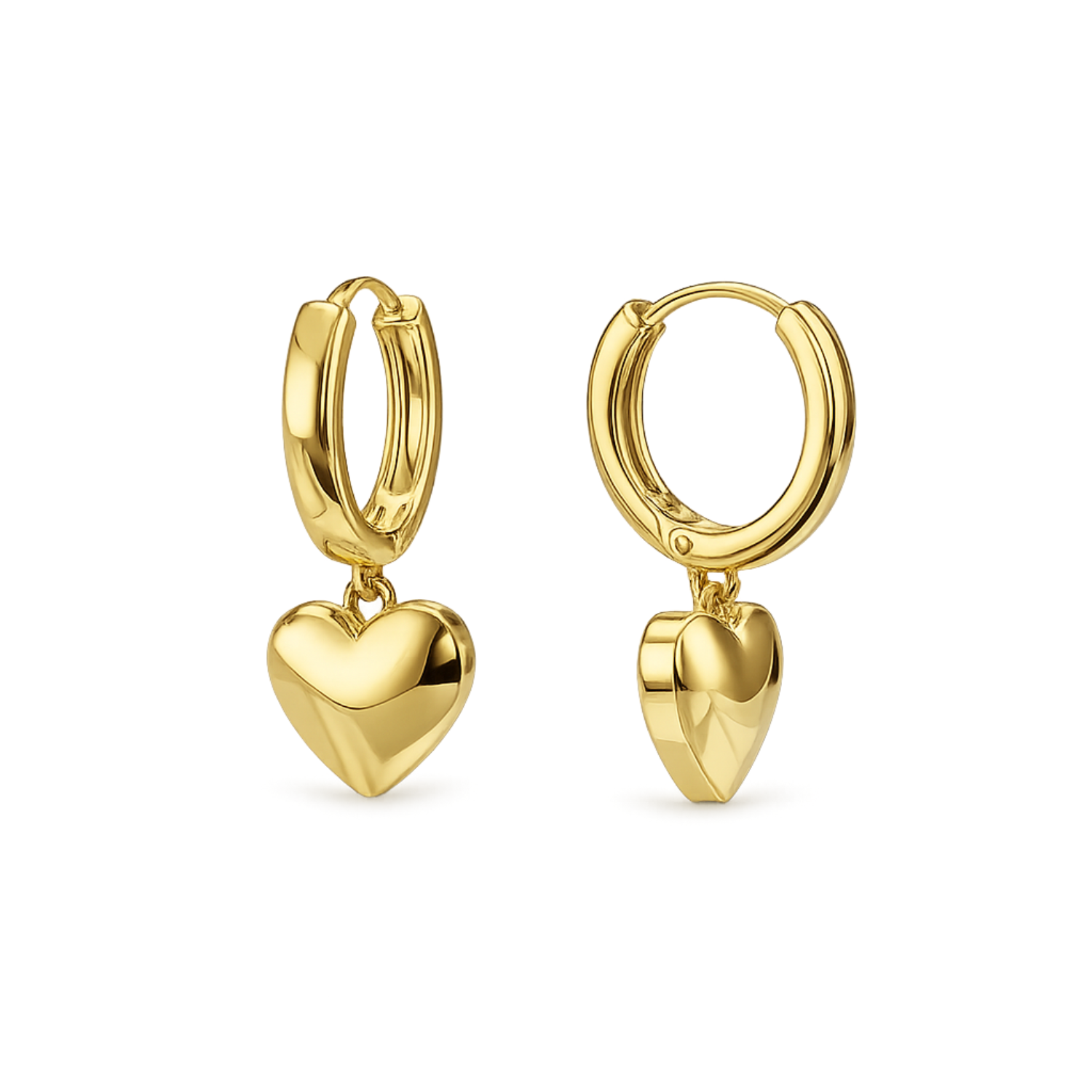 Amore Huggies - 925 Sterling Silver Gold Plated
