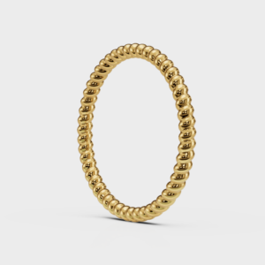 Rope Ring - 925 Sterling Silver Gold Plated