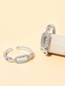 Aurelina Silver Toe Ring - 925 Sterling Silver