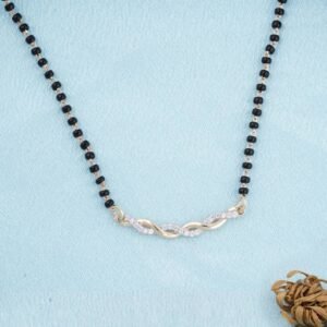 Infinity Forever Style Mangalsutra - 925 Sterling Silver Gold Plated